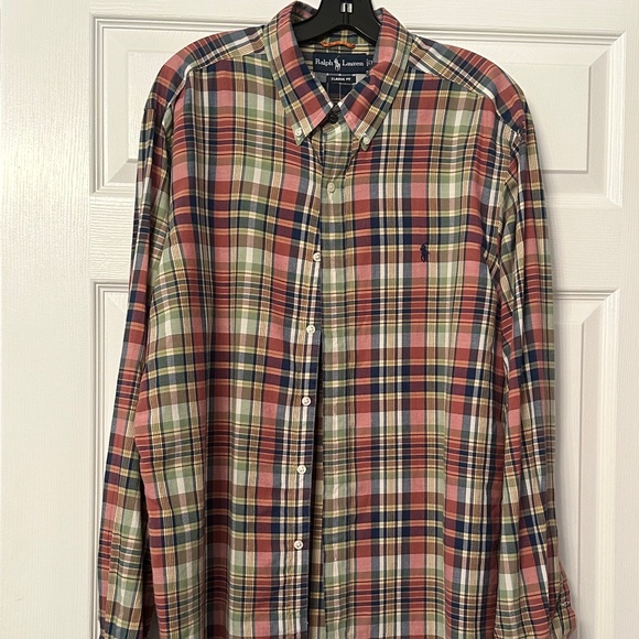 Ralph Lauren Shirts Ralph Lauren Plaid Button Down Shirt Xl Poshmark